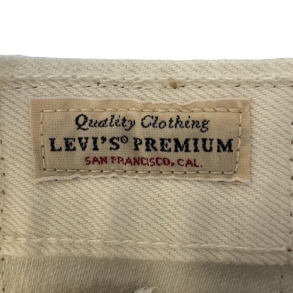 Levi's Premium 501 Button-Fly Big E High Rise Waterless Denim Shorts - Sz 31 NWT - Picture 6 of 12